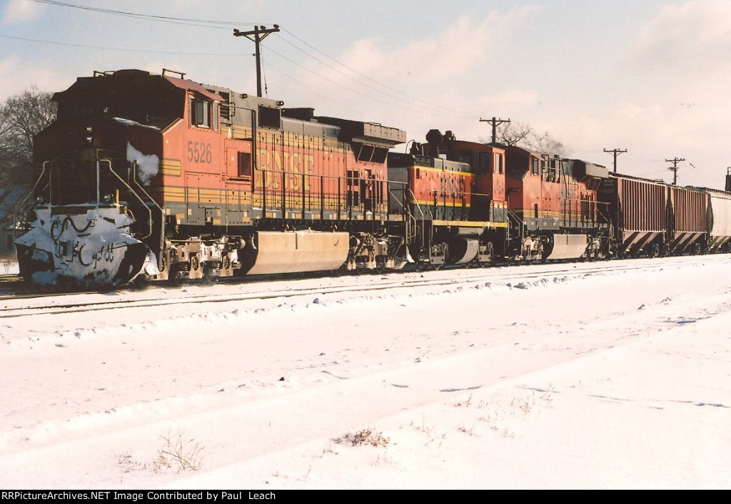 Grain train crawls west